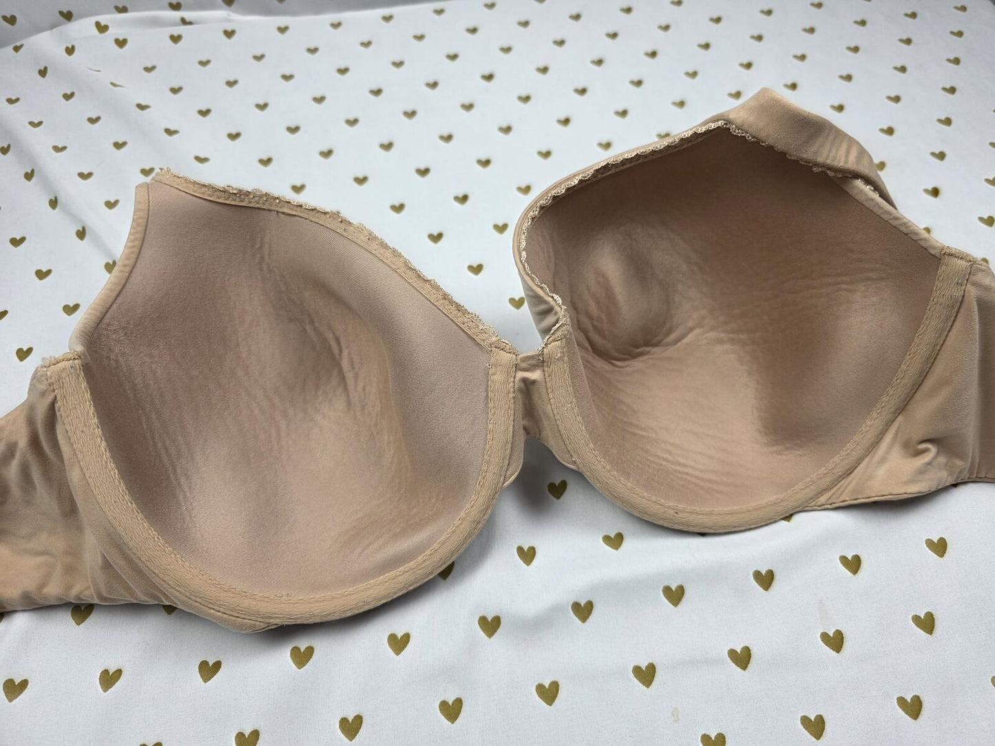 Victoria's Secret Beige Body By Victoria Bra Lined Perfect Coverage 38DDD