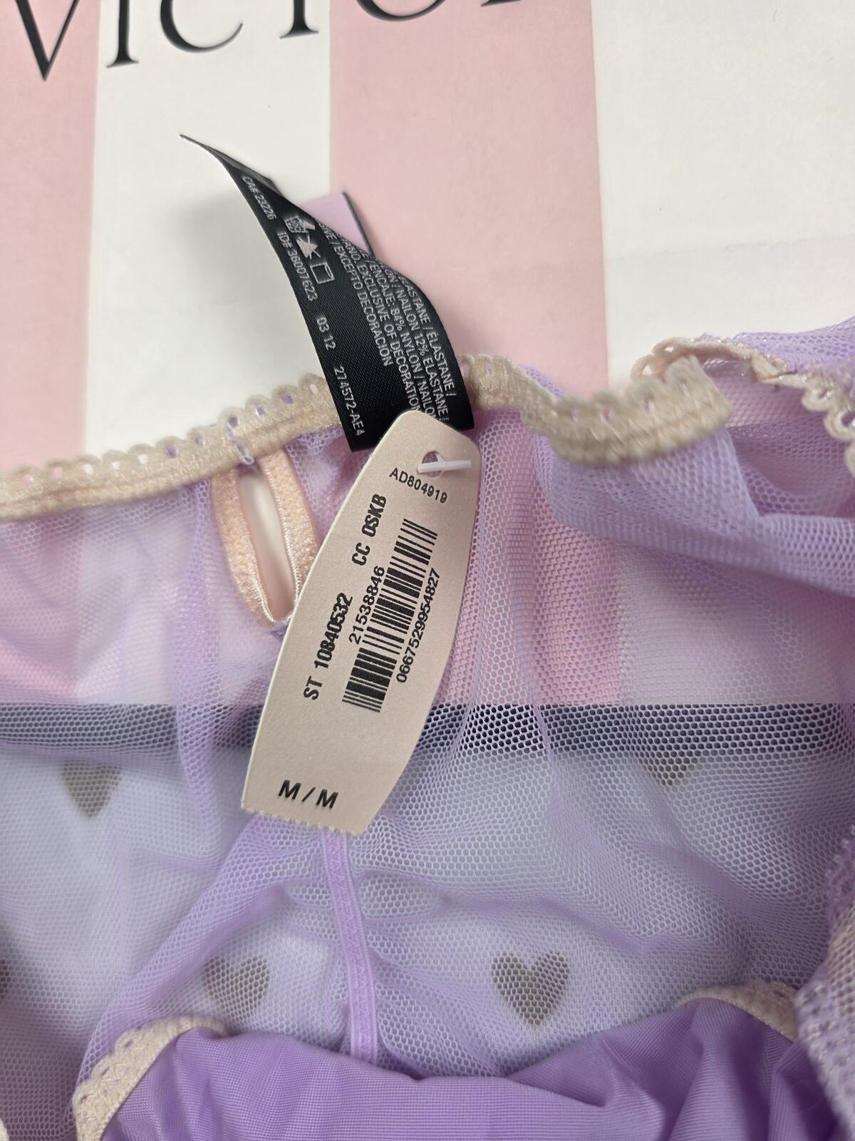 SEXY LITTLE THINGS BLING Studded Cheeky NEW NWT Panties Purple Lace Satin MEDIUM