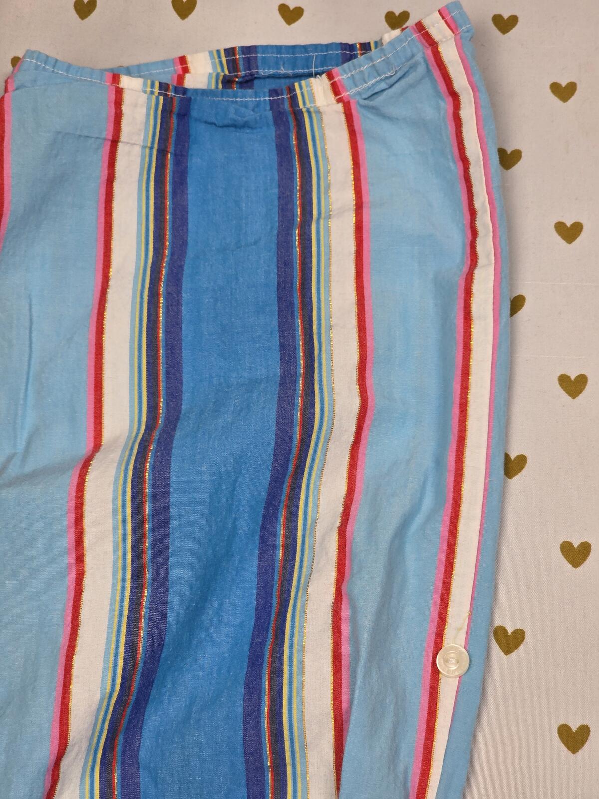 Victorias Secret PINK Vintage Cotton Striped Pajama Pants PJ Sleep Bottoms XS 06