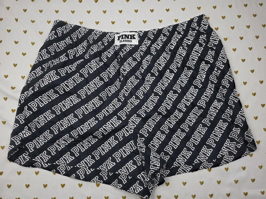 Victorias Secret PINK NEW NWT Logo Sleep Shorts Boxers Pajama Bottoms LARGE