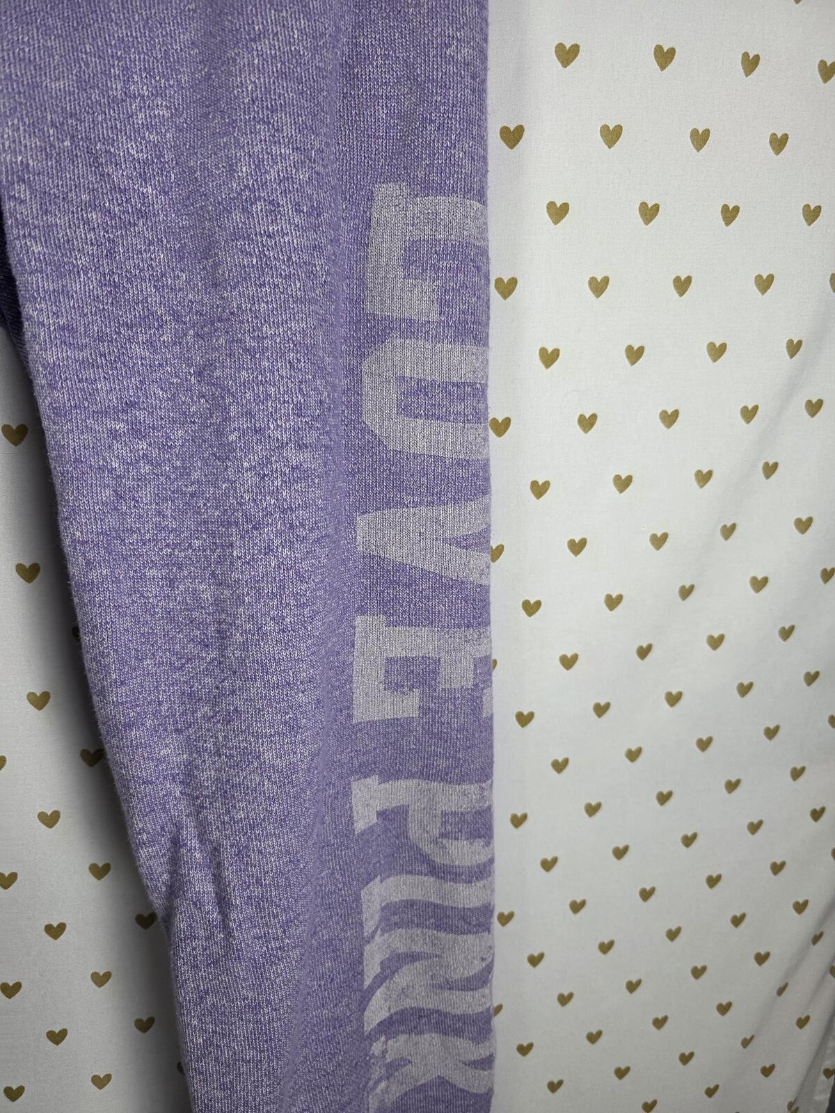 Victorias Secret Pink Vintage Purple Sweats Hoodie Jacket 86 LOVE Set MEDIUM SM