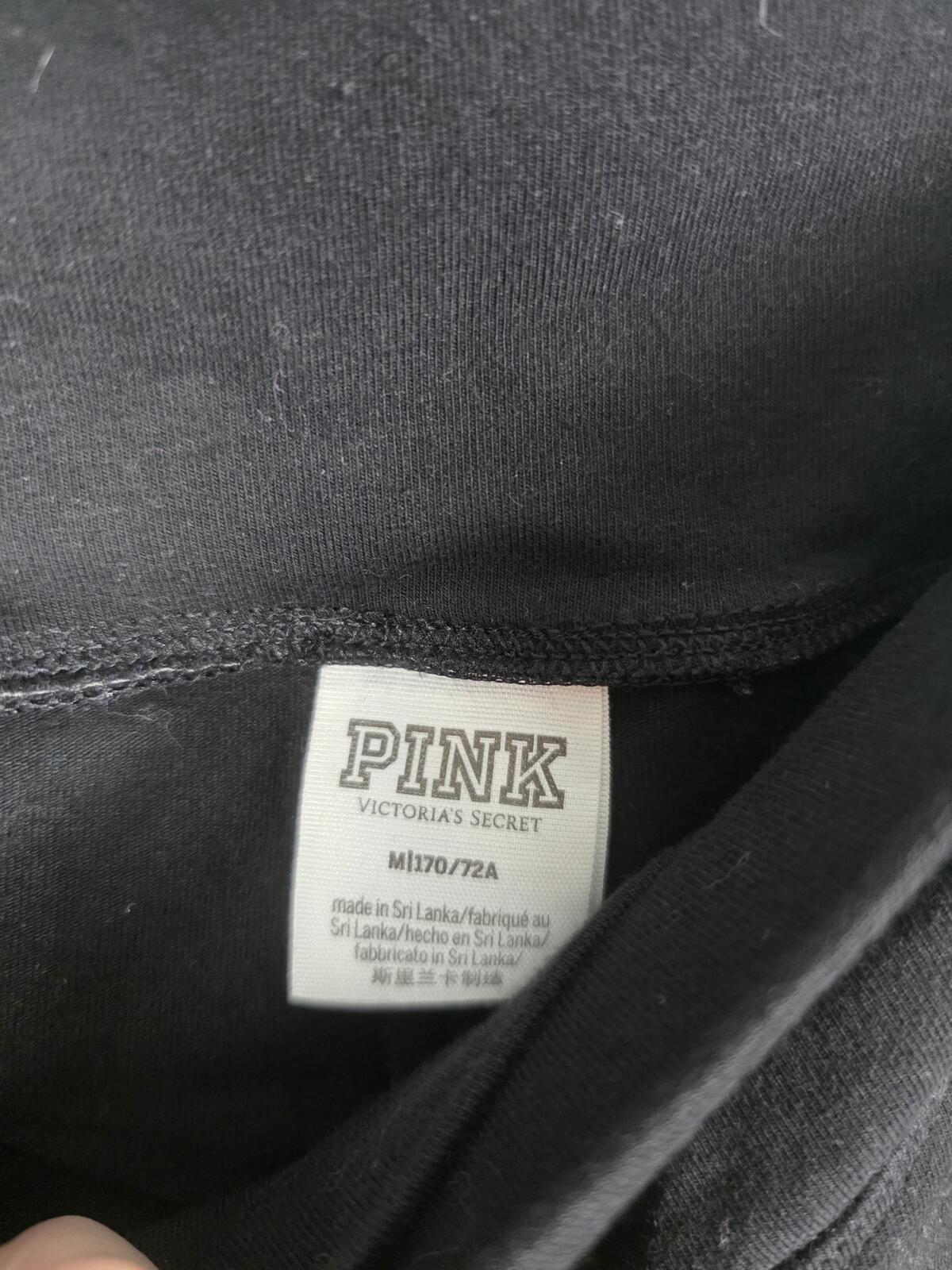 Victoria's Secret PINK Cross Front Skirt SKORTS Shorts Black Medium