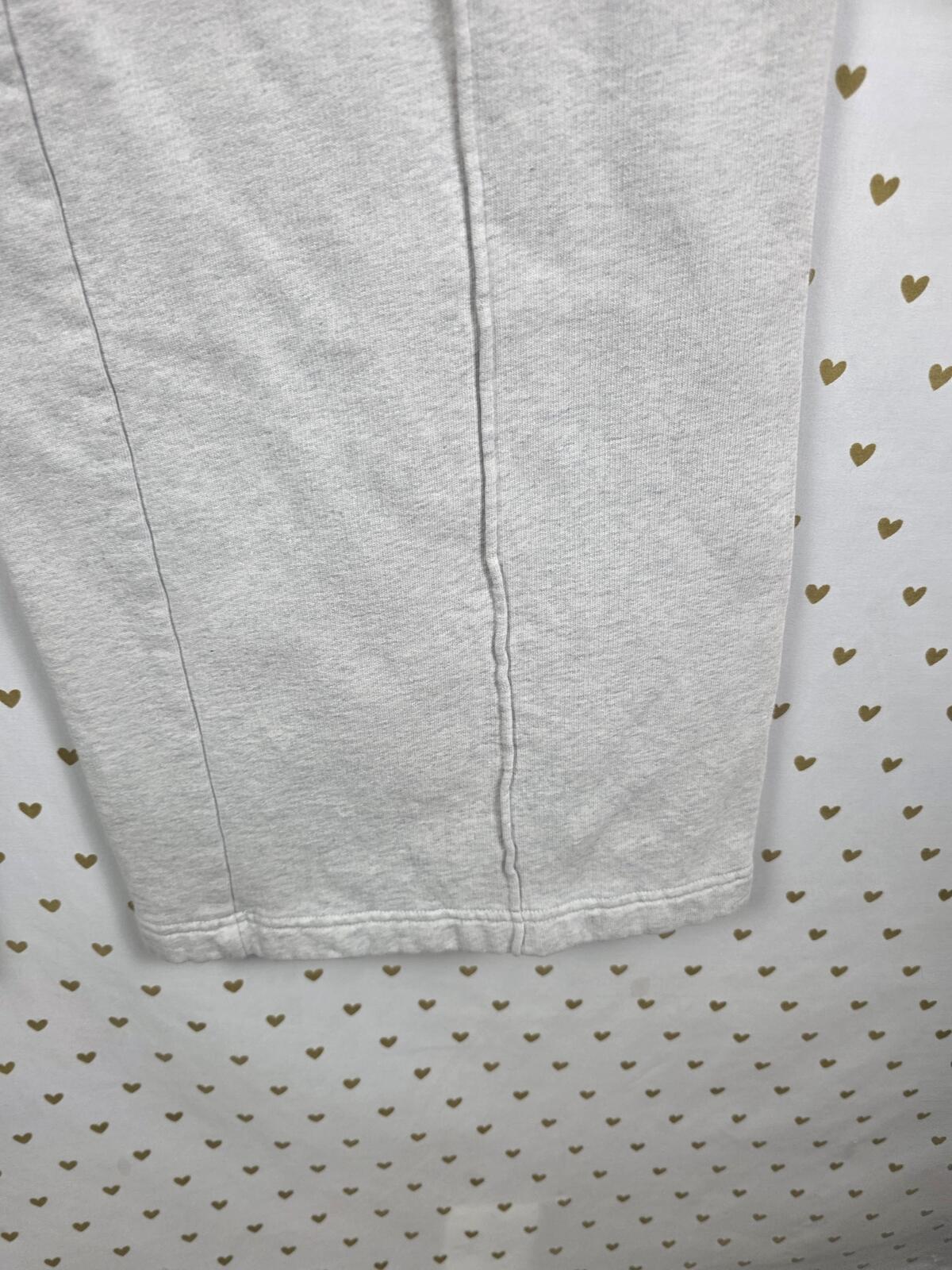Victorias Secret PINK Flare Grey Pleated Sweats Sweatpants Large