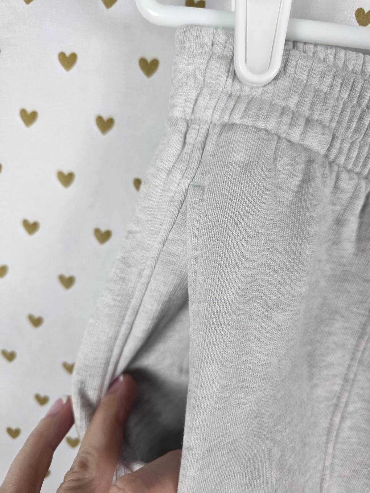 Victorias Secret PINK Flare Grey Pleated Sweats Sweatpants Large
