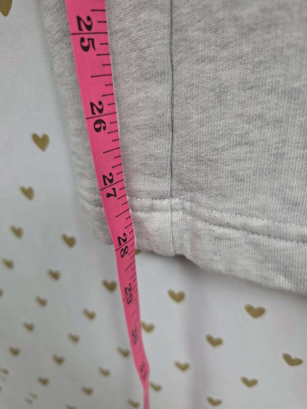 Victorias Secret PINK Flare Grey Pleated Sweats Sweatpants Large
