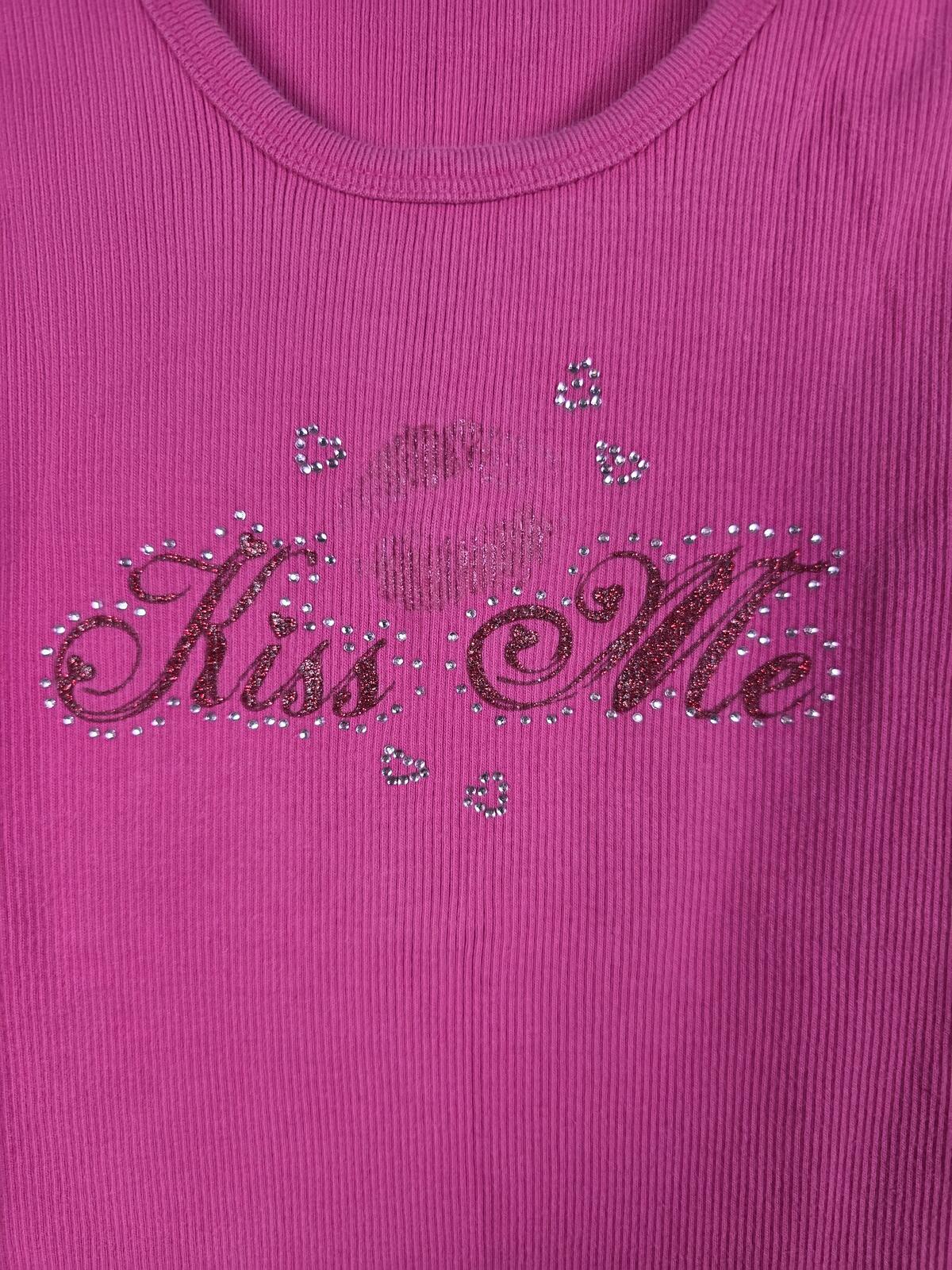 Victorias Secret SEXY LITTLE THINGS Vintage KISS ME Tank Top MEDIUM Bling