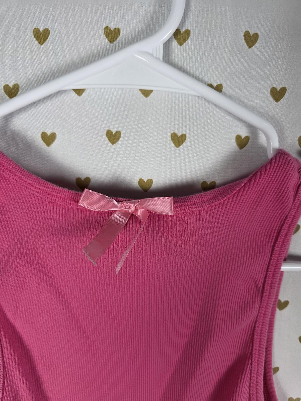 Victorias Secret SEXY LITTLE THINGS Vintage KISS ME Tank Top MEDIUM Bling