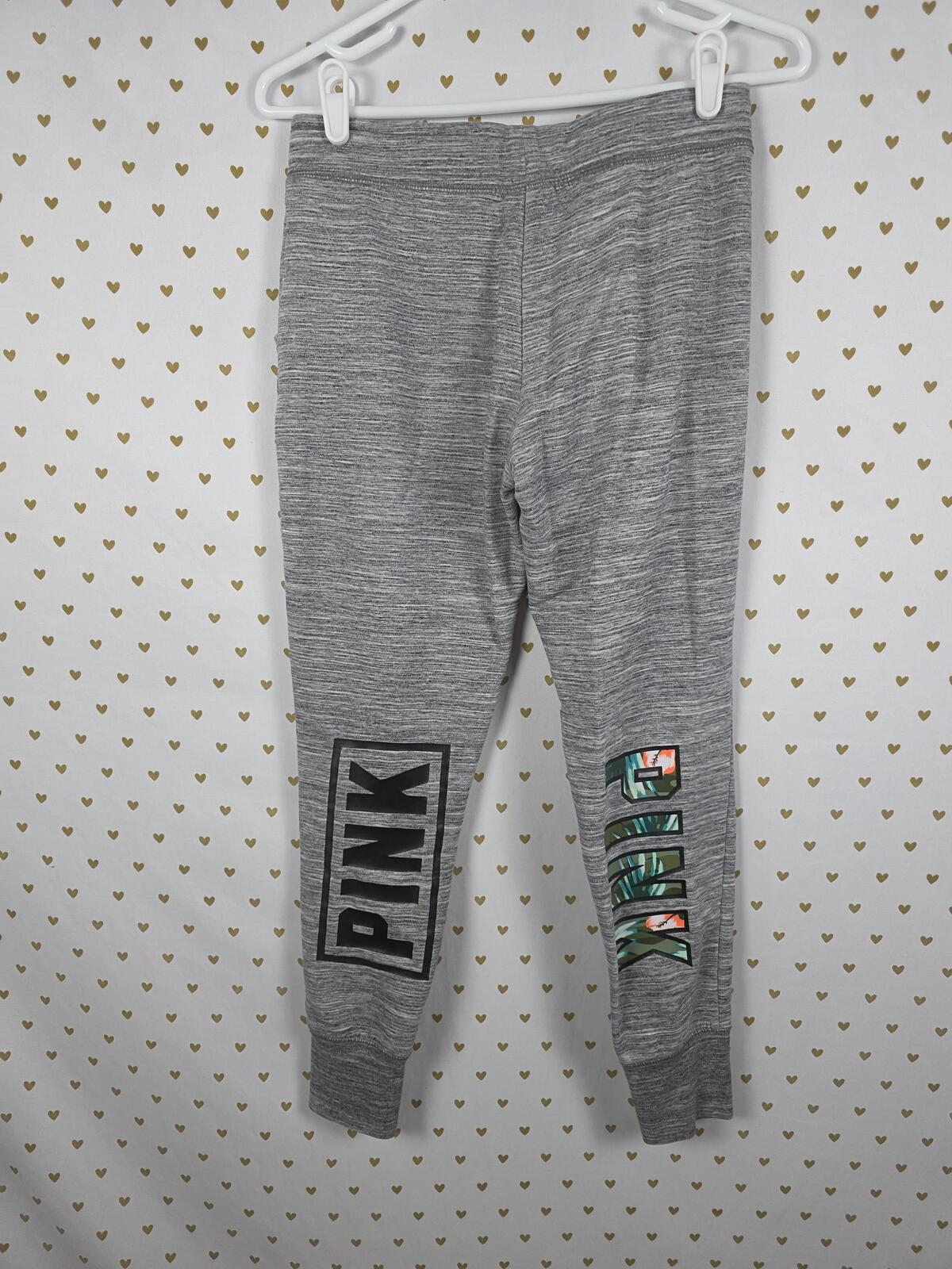 Victorias Secret Pink Hawaiian Floral Sweats Joggers Sweater SET 2pc SMALL