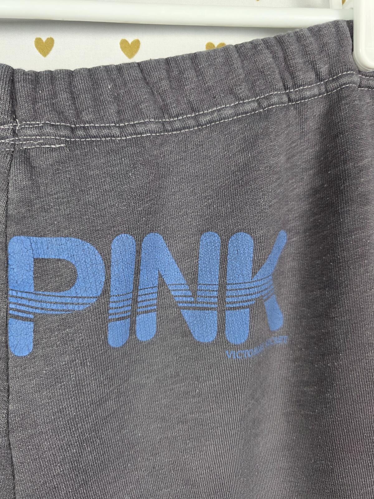 Victorias Secret LOVE PINK Grey Lifeguard Sweat Shorts VINTAGE Sweats Medium