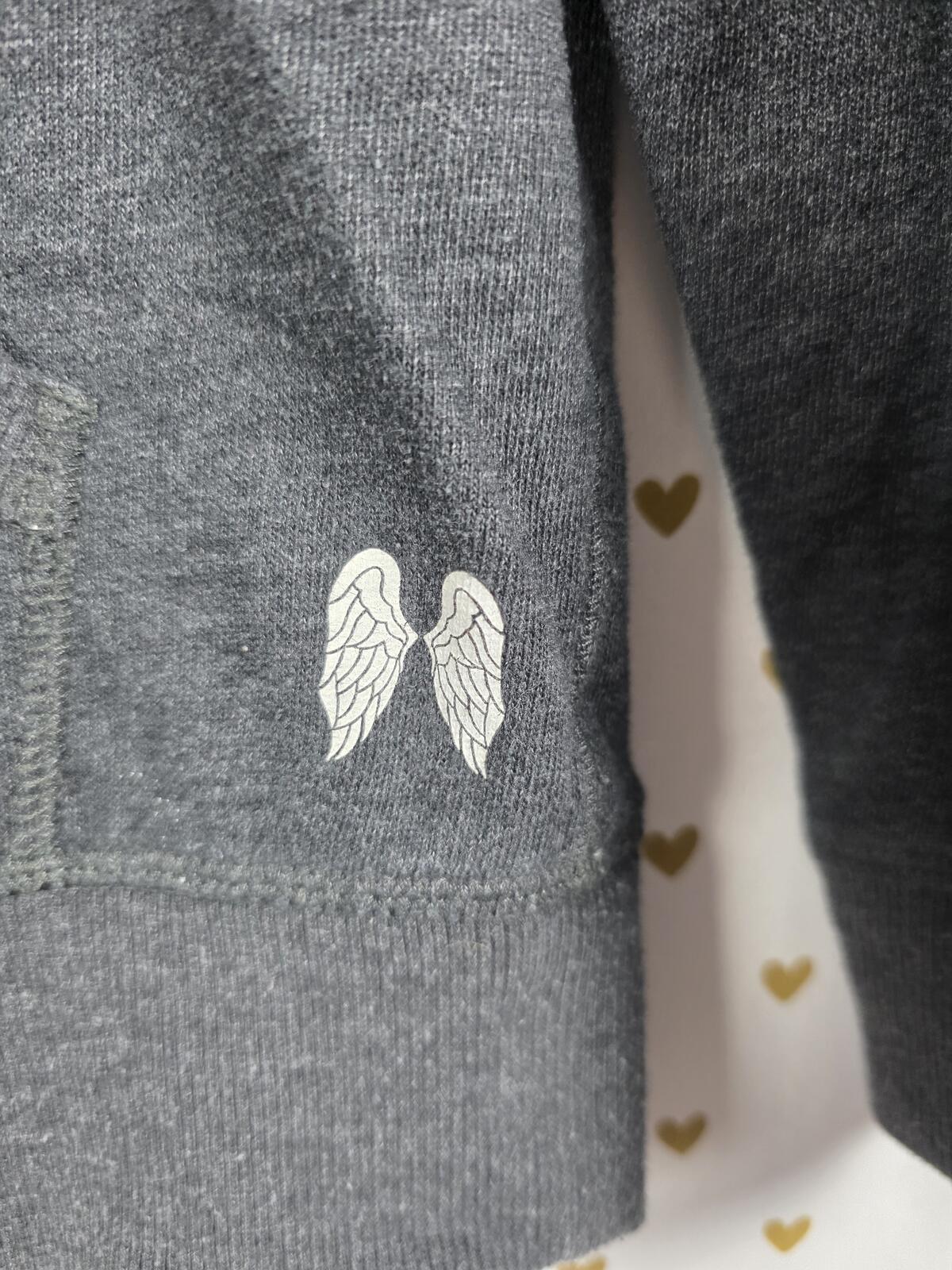 Victorias Secret  BLING WINGS Hoodie Jacket Full ZIp Jacket Sequined MEDIUM