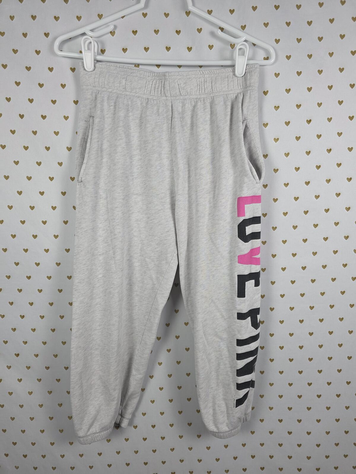 Victorias Secret PINK LOVE Capri Cropped Sweats Sweatpants Joggers XS