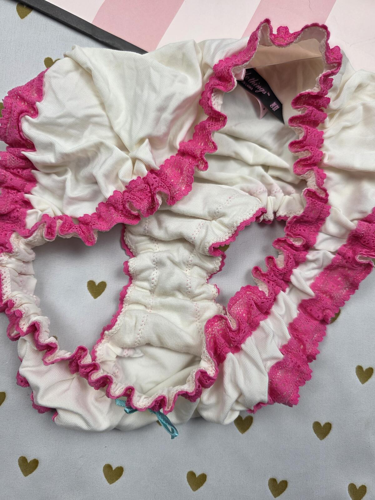 Sexy Little Things NEW Ruffle One Size Fits All Ruched Ruffle Bloomer Panties