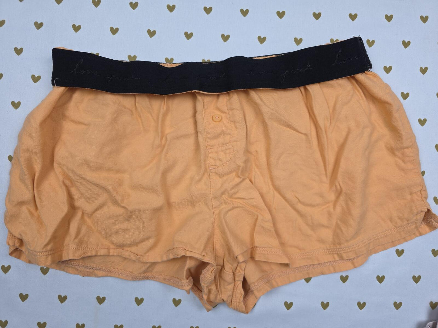 Victorias Secret PINK HALLOWEEN GHOSTS SMALL Sleep Shorts Boxers Pajama Bottoms