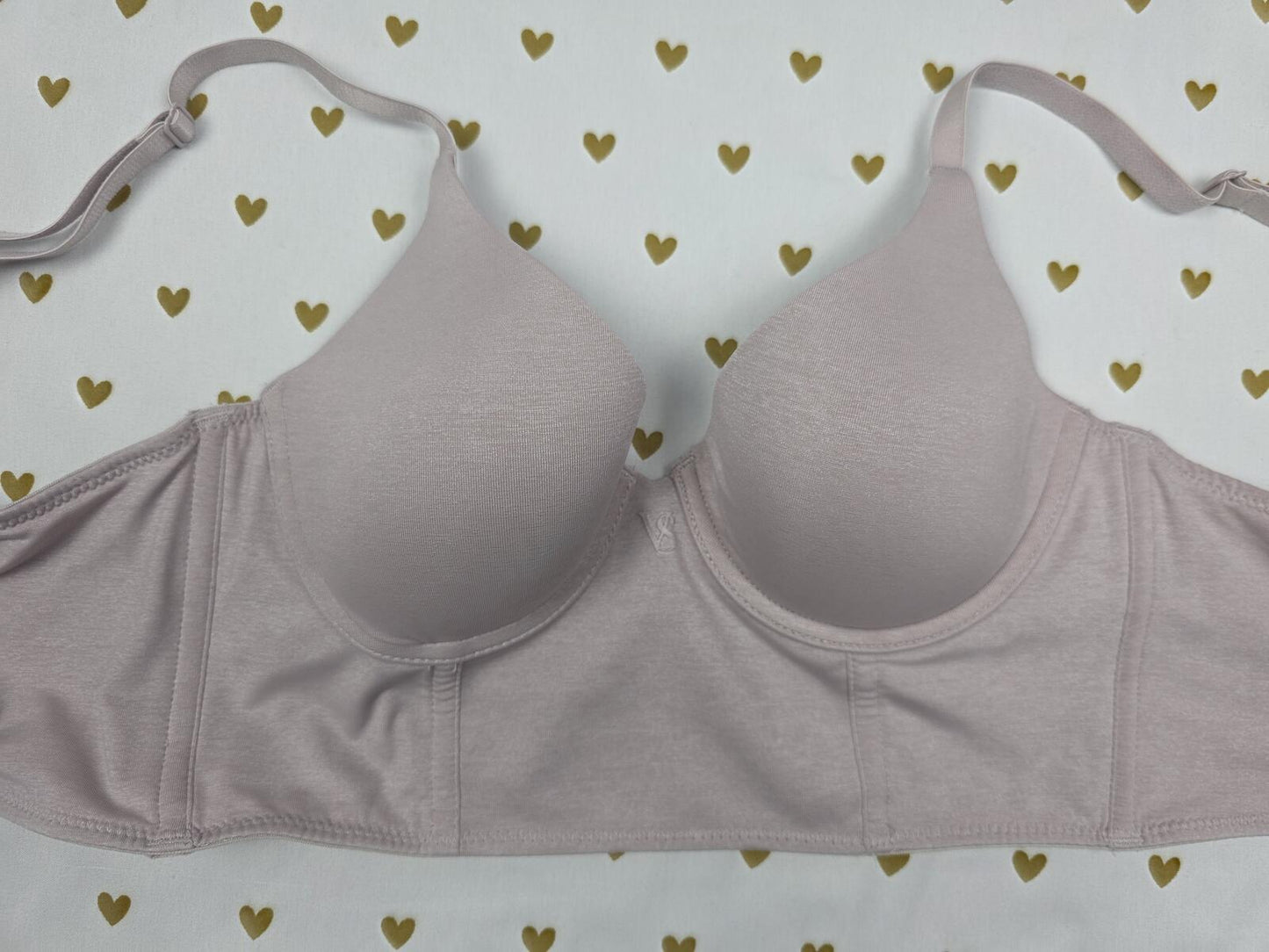 Victorias Secret Grey Uplift Semi Demi Bustier Style Bra Balconette 32B