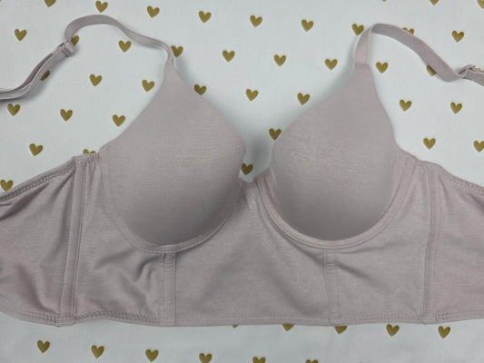 Victorias Secret Grey Uplift Semi Demi Bustier Style Bra Balconette 32B