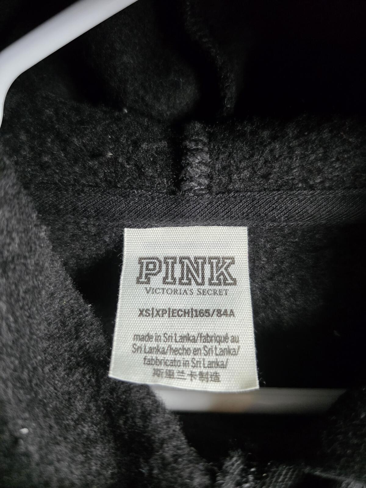 Victorias Secret Pink BLING STUDDED SET 2pc Hoodie Sweatpants
