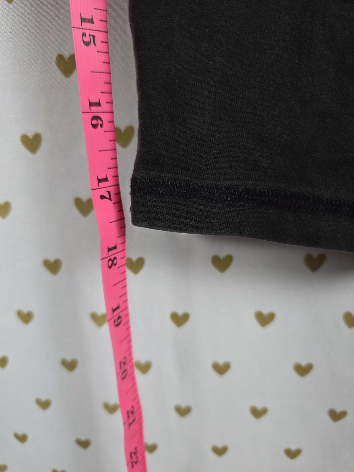 Victorias Secret PINK  LOVE Blue FOLDOVER Yoga Pants vintage Capri Cropped MED