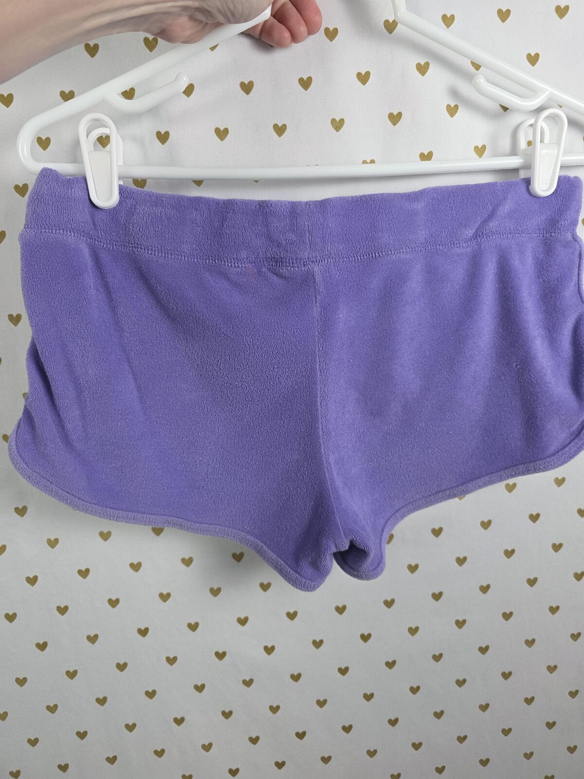 Victorias Secret PINK  BLING vintage Rare Purple Sequined VELOUR Shorts xs