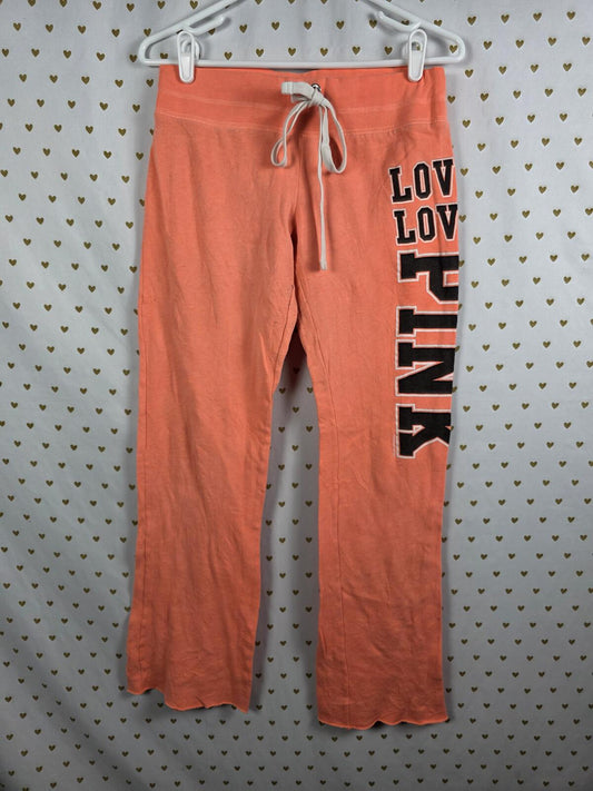 Victorias Secret PINK Sweats POCKETS Logo Sweatpants Small vintage