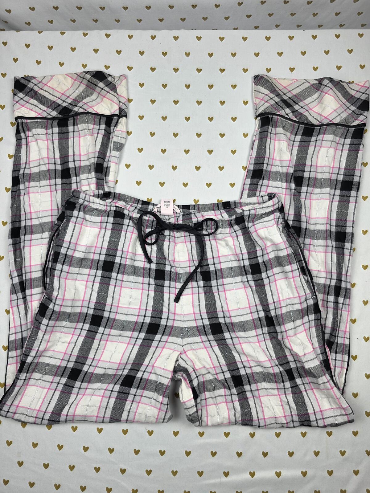 Victorias Secret Plaid Sleep Pants PJ Pajama Bottoms Small