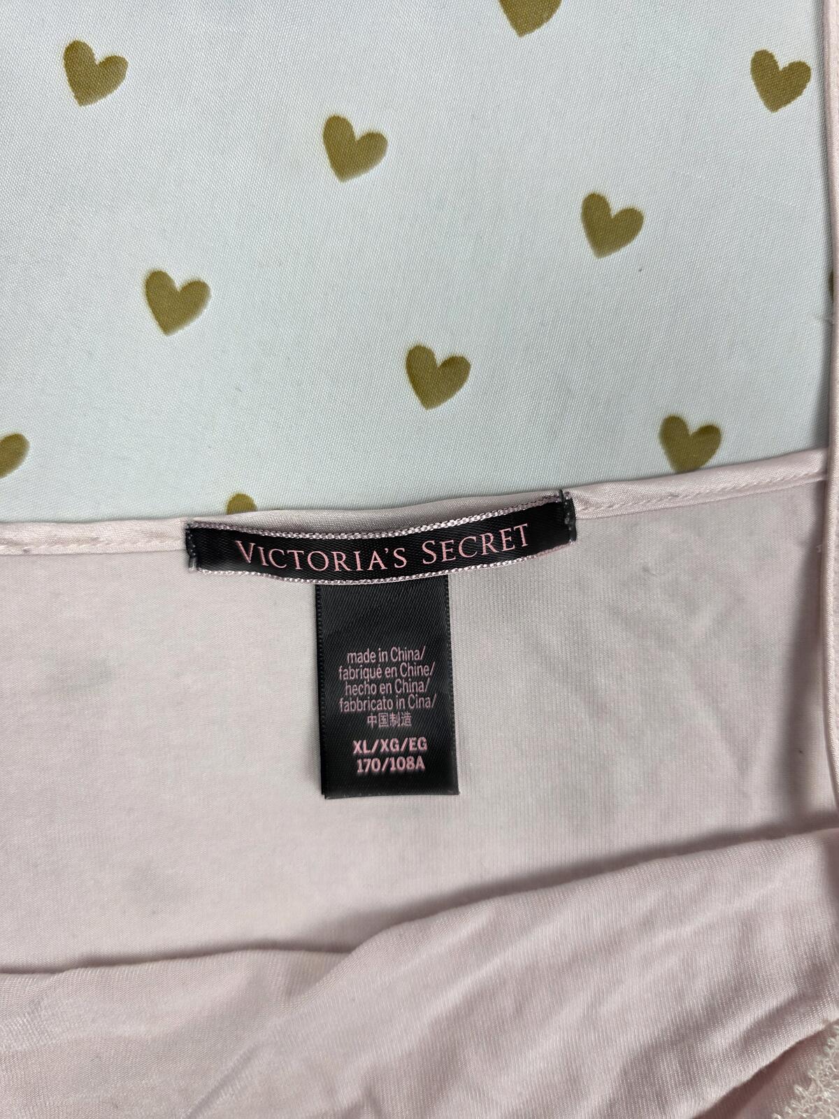 Victorias Secret Soft Comfy Heart Pajama Sleep PJ 2pc SET Tank Shorts XL