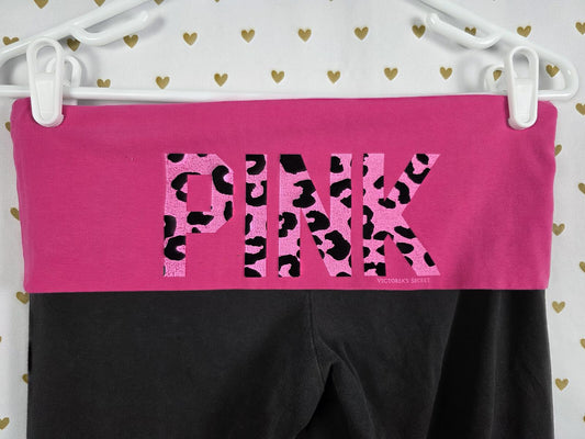 Victorias Secret PINK Cheetah  Leopard Yoga Pants Vintage Rare Y2k Medium
