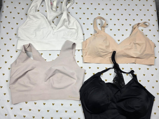 Victorias Secret Pink LOT OF 4 LARGE Lounge  Bralettes Bra Tops Tanks