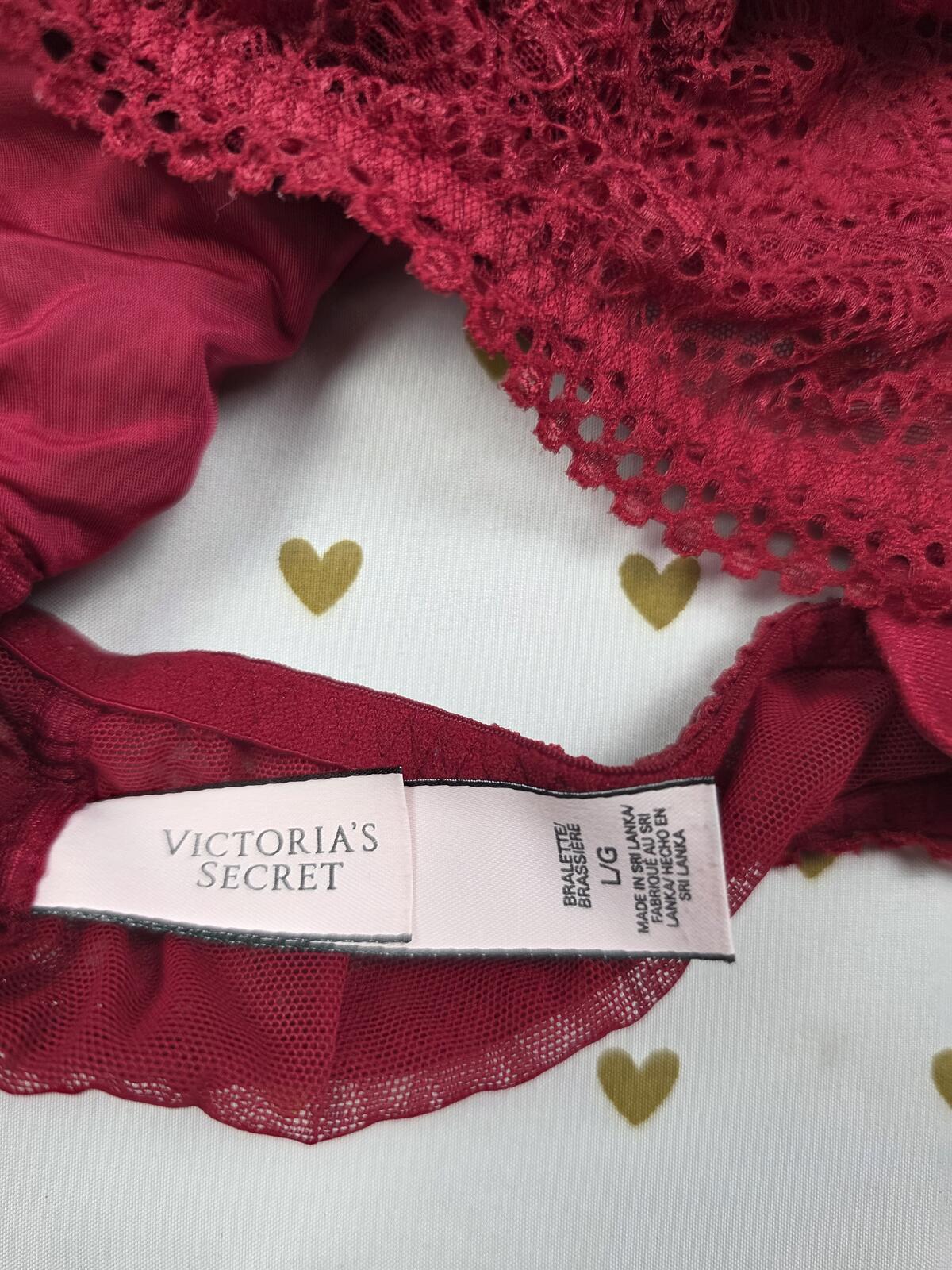 Victorias Secret Pink LOT OF 4 Large Lacey  Bralettes Bra Tops Tanks