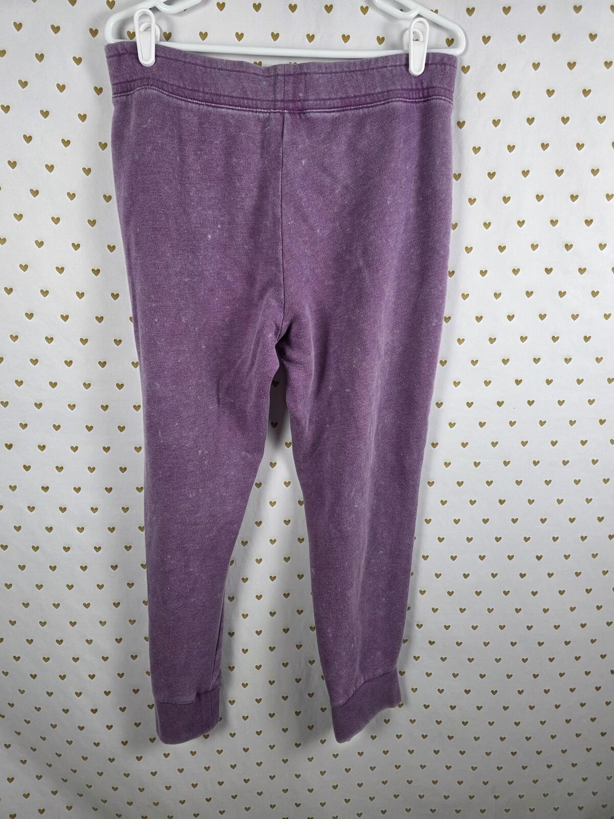 Victorias Secret PINK PURPLE Vintage Style Joggers Sweatpants Sweats Pockets L