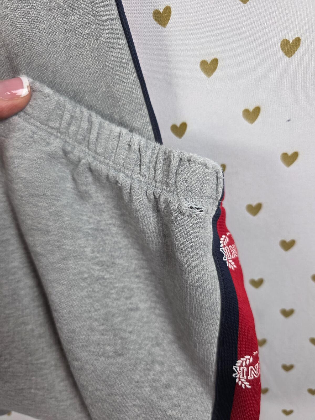 Victorias Secret Pink Logo Butt SET Hoodie Full Zip Jacket Sweatpants 2pc SMALL