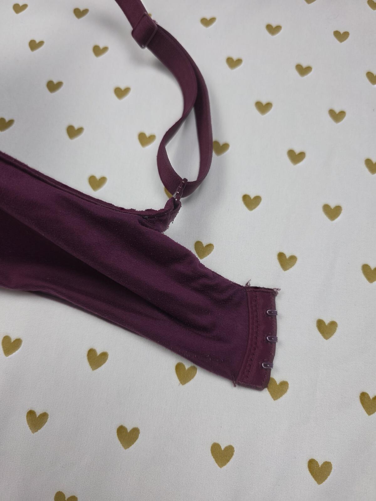 Victoria's Secret Body By Victoria Lined Demi Balconette Bra Maroon 36DDD