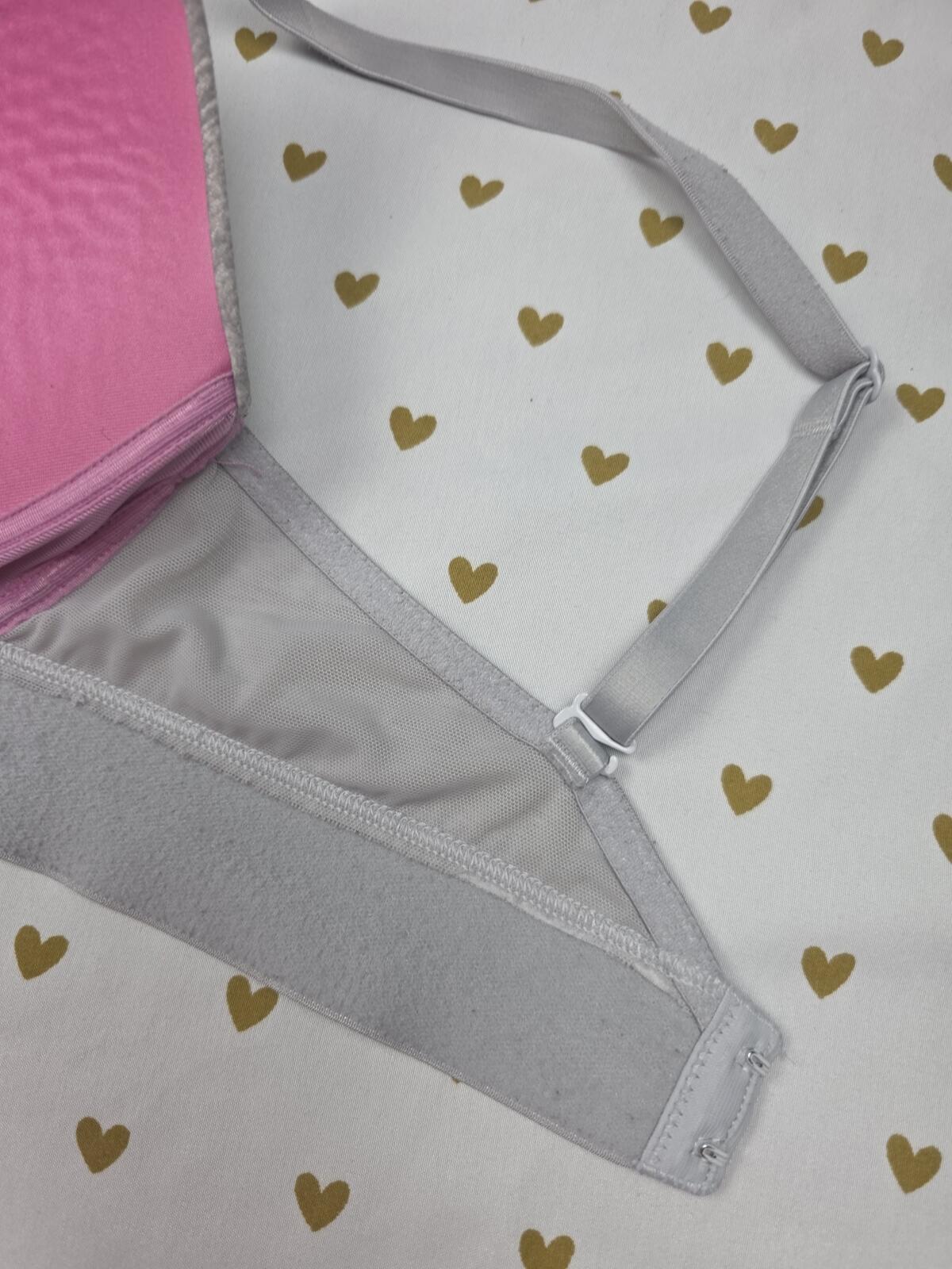 Victorias Secret PINK Wireless Grey 36D No Wire Push Up wear everywhere Bra