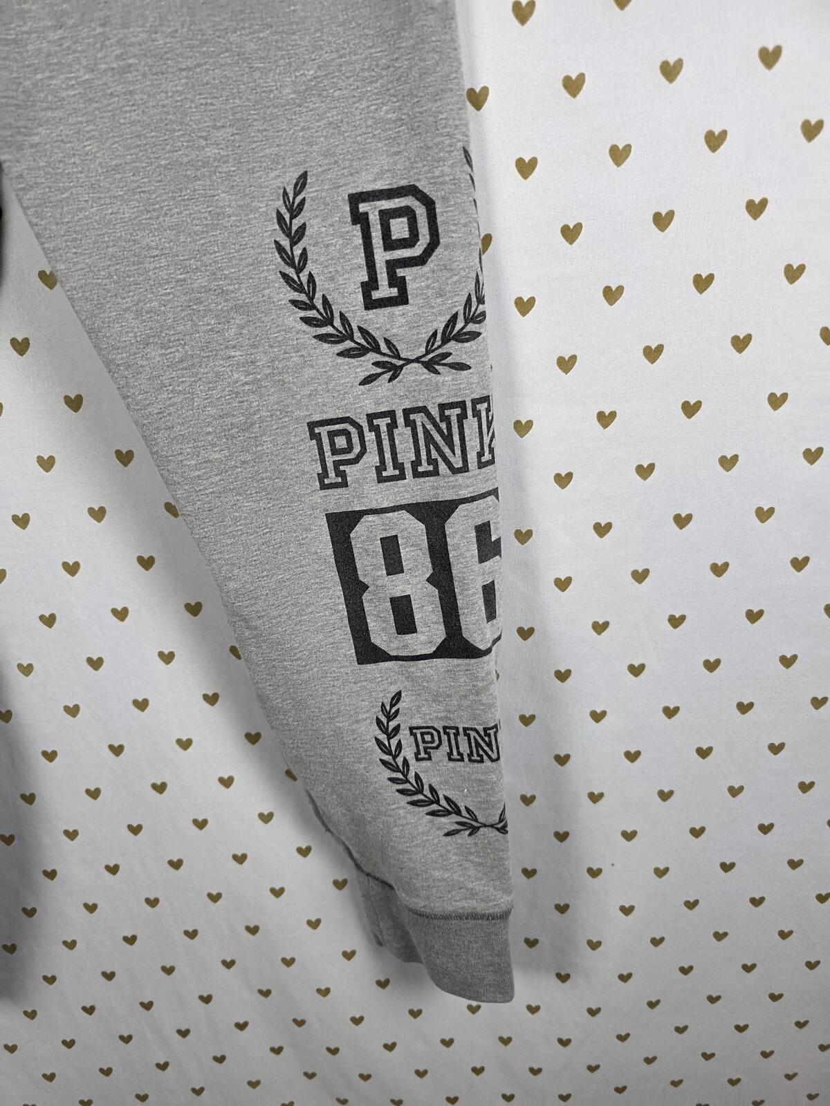 Victorias Secret PINK Logo Tapered Sweats Joggers Sweatpants Small