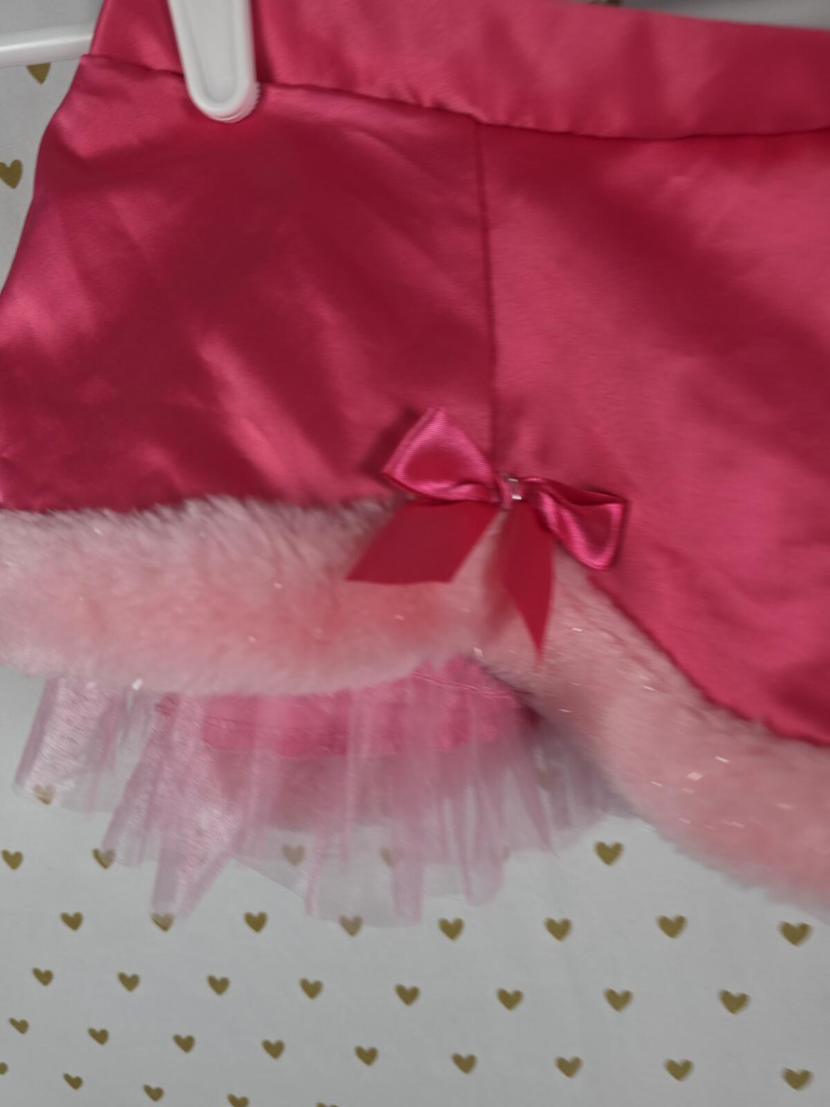 SEXY LITTLE THINGS Pink Satin Fur Tulle Mini Skirt Vintage '07