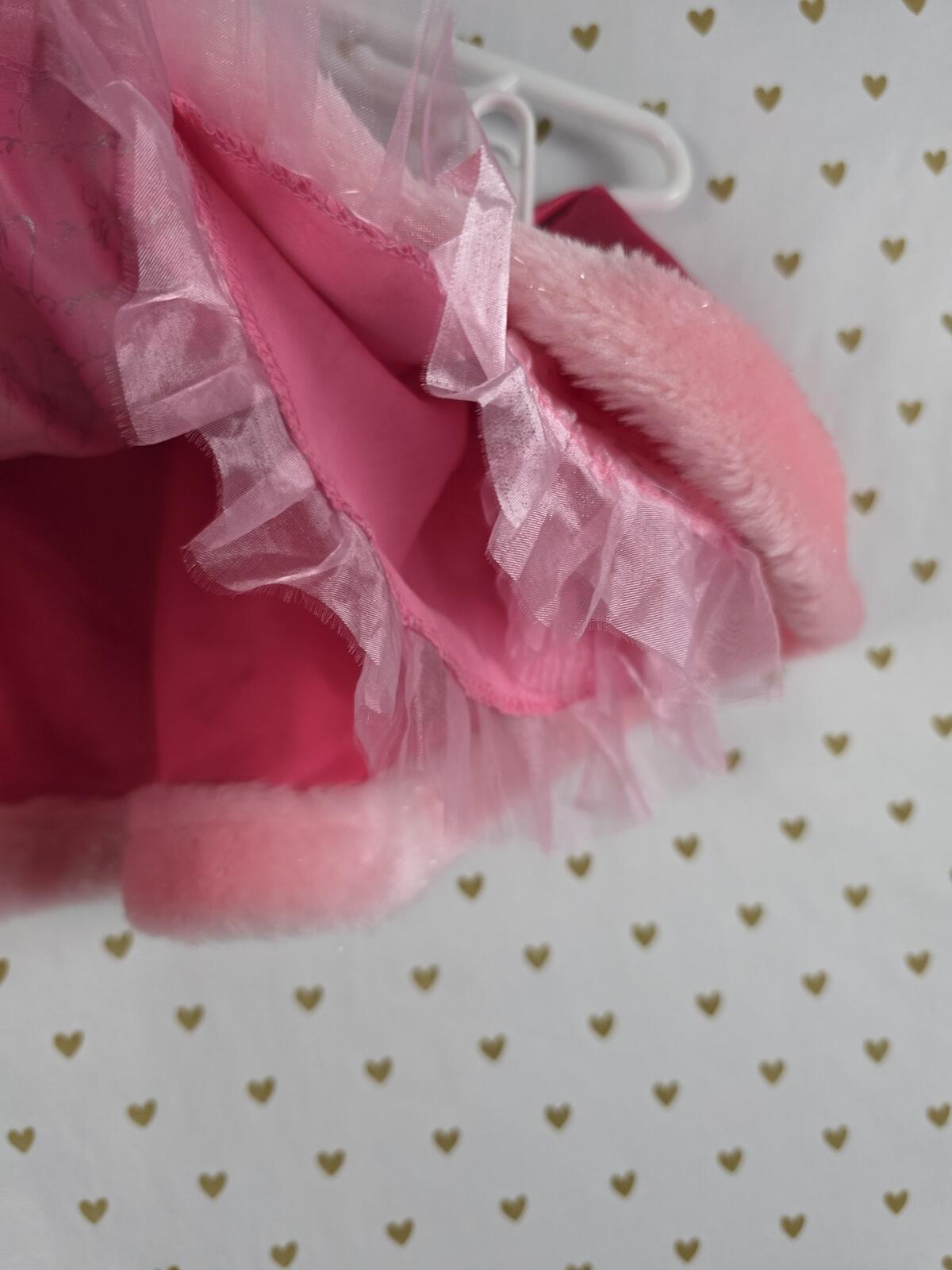 SEXY LITTLE THINGS Pink Satin Fur Tulle Mini Skirt Vintage '07