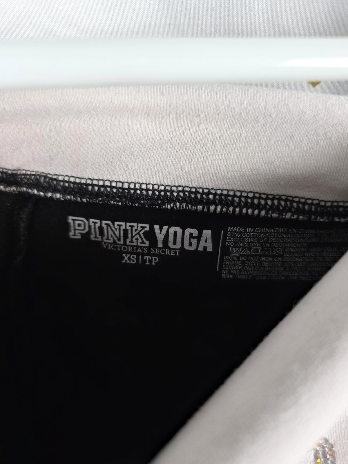 Victorias Secret PINK BLING Foldover Y2k Vintage Yoga Pants Skinny xs
