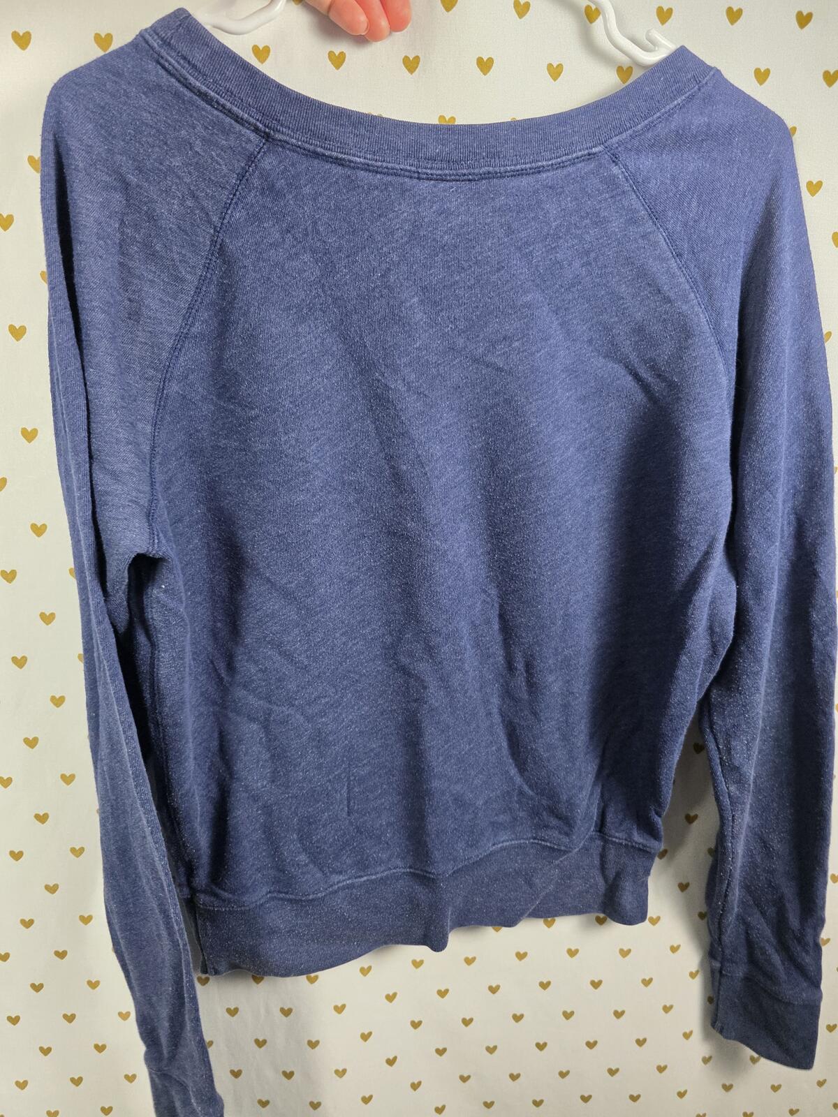 Victorias Secret Pink LEOPARD CHEETAH Vintage Heart Crew Sweater Y2k Small