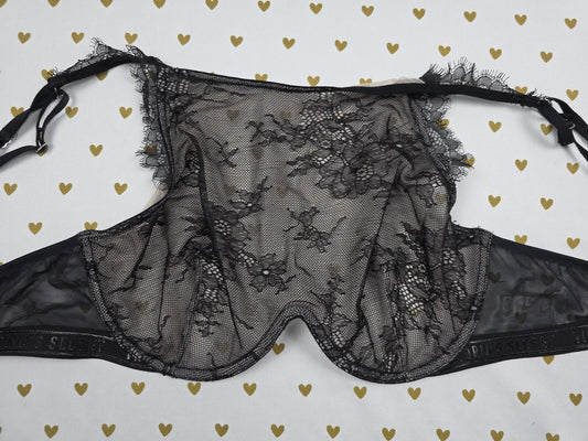 Victorias Secret Monowire High Line Lace Bra Lightly Lined 34DD