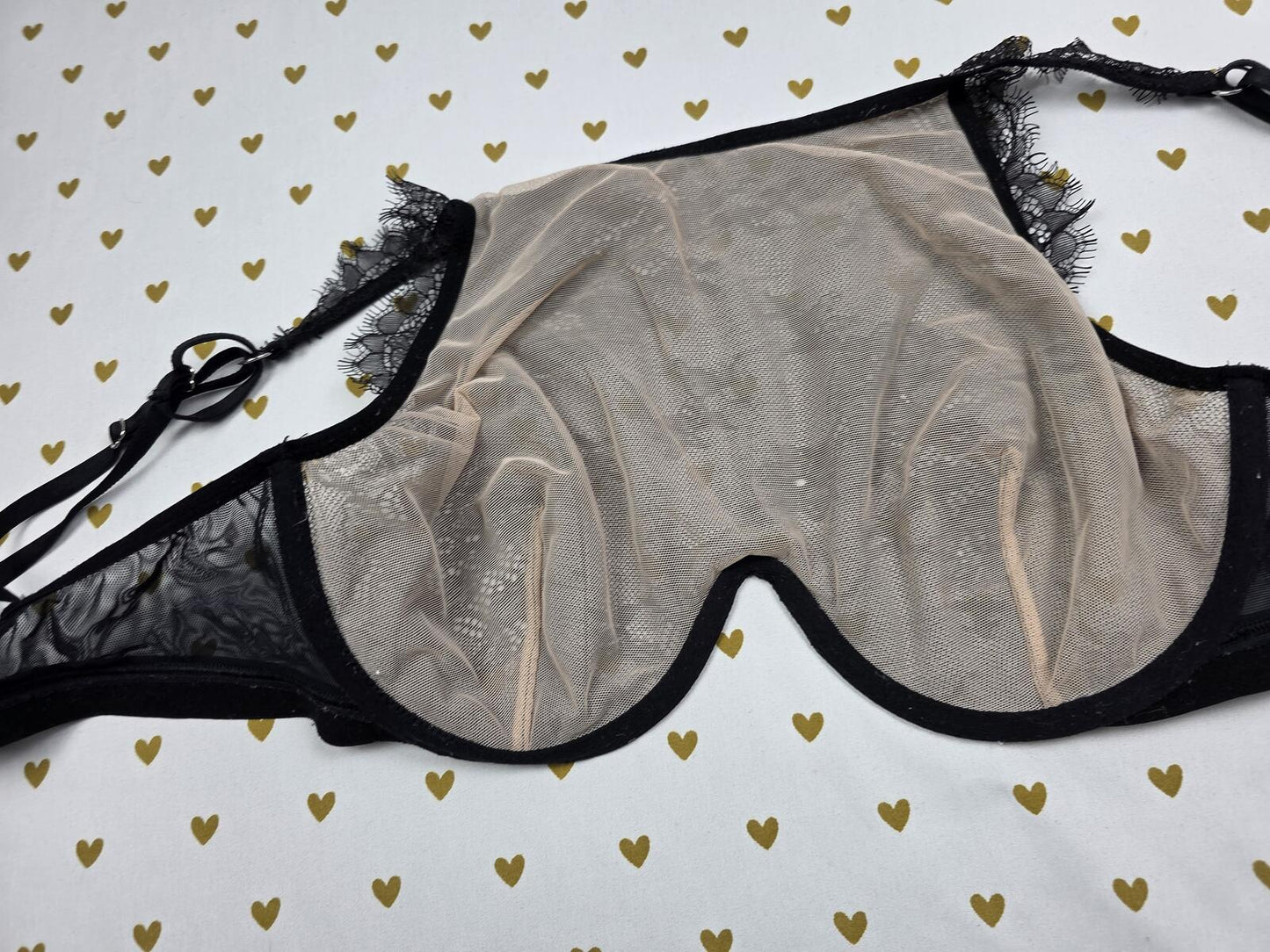 Victorias Secret Monowire High Line Lace Bra Lightly Lined 34DD