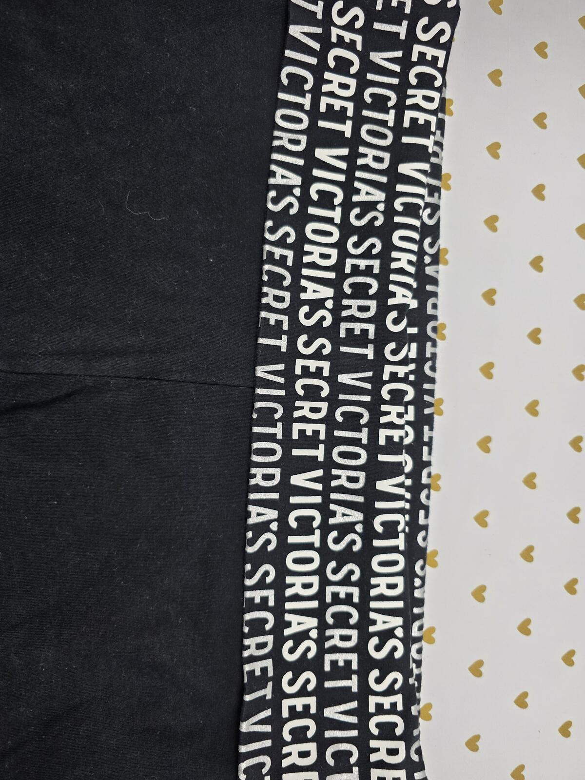 Victorias Secret Vintage FOLDOVER Yoga Pants Capri Y2K Black Large