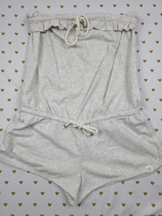 Victorias Secret SUPERMODEL ESSENTIALS Strapless Soft Romper Shorts XS Grey