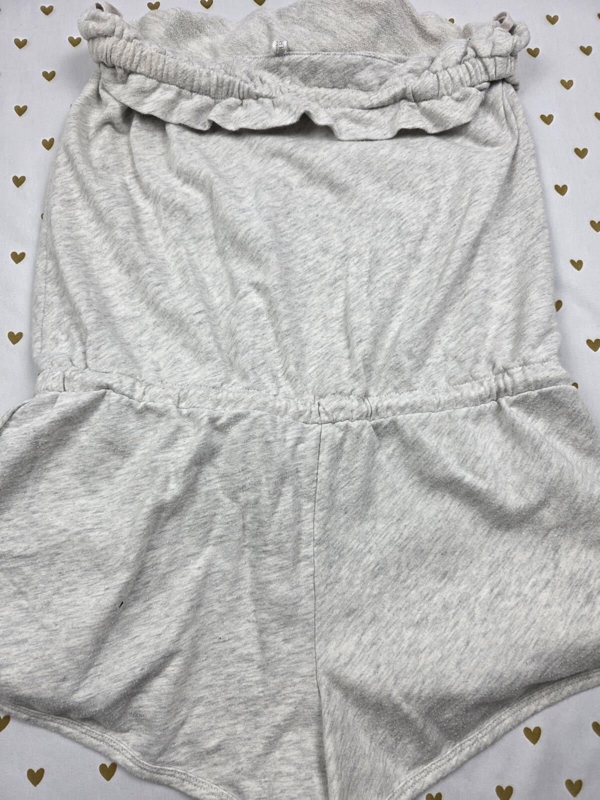 Victorias Secret SUPERMODEL ESSENTIALS Strapless Soft Romper Shorts XS Grey