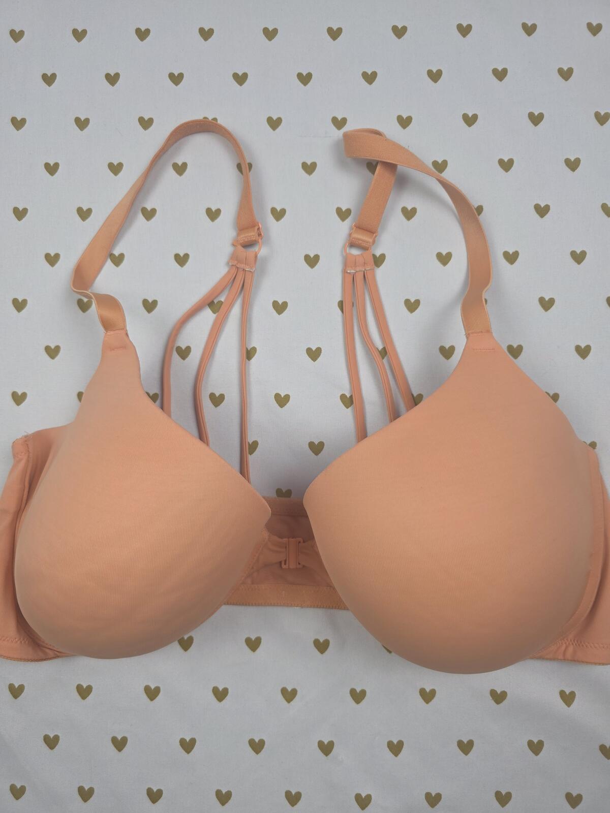 Victorias Secret PINK Front Close Racerback 38DD Wear Everywhere Push Up bra