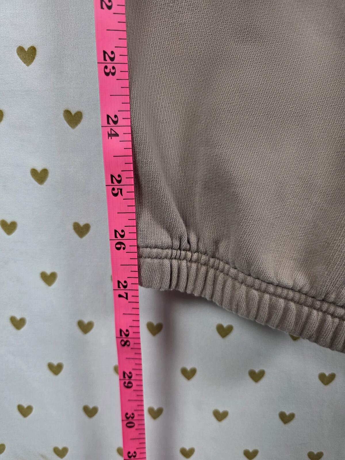 Victorias Secret PINK Taupe Tapered Sweatpants Sweats Joggers LARGE
