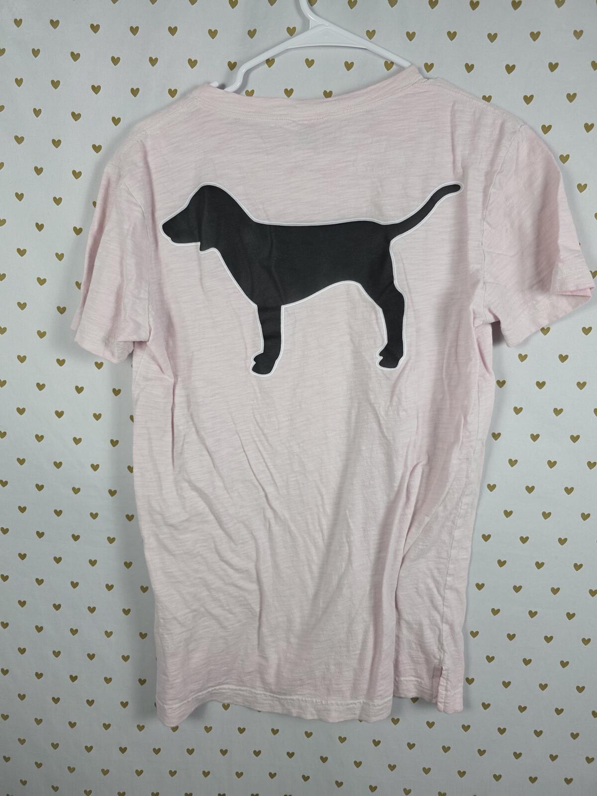 Victorias Secret PINK Comfy Pocket DOG LOGO Tee shirt XS