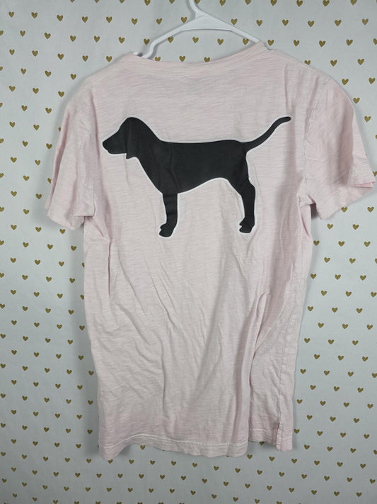 Victorias Secret PINK Comfy Pocket DOG LOGO Tee shirt XS