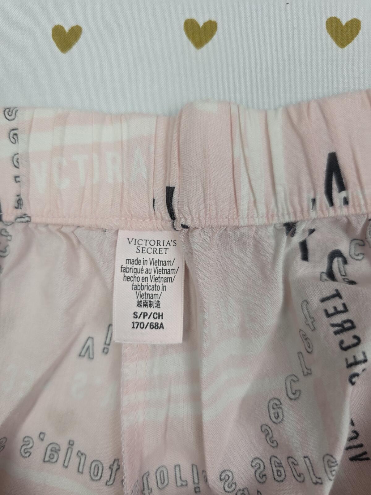 Victorias Secret  Logo Small  Sleep Shorts Boxers Pajama Bottoms