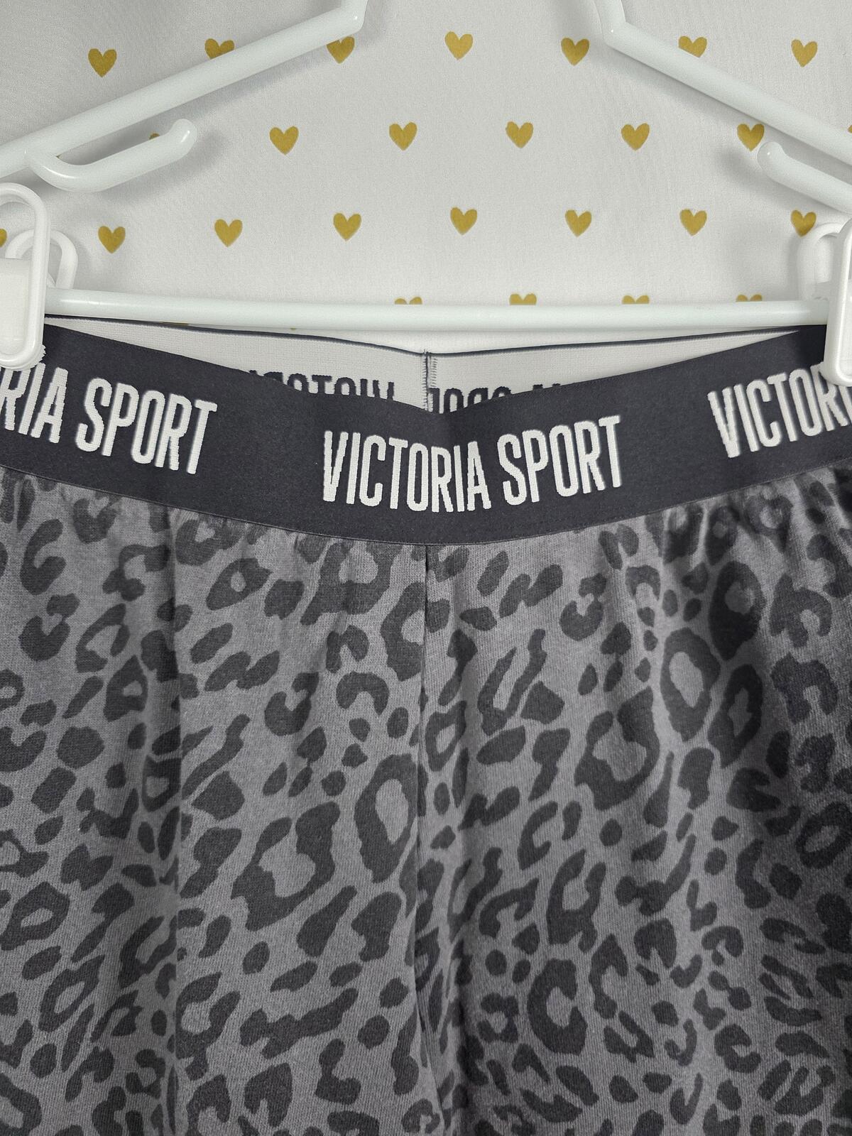Victorias Secret SPORT Leopard Cheetah Joggers Sweatpants XS Pockets