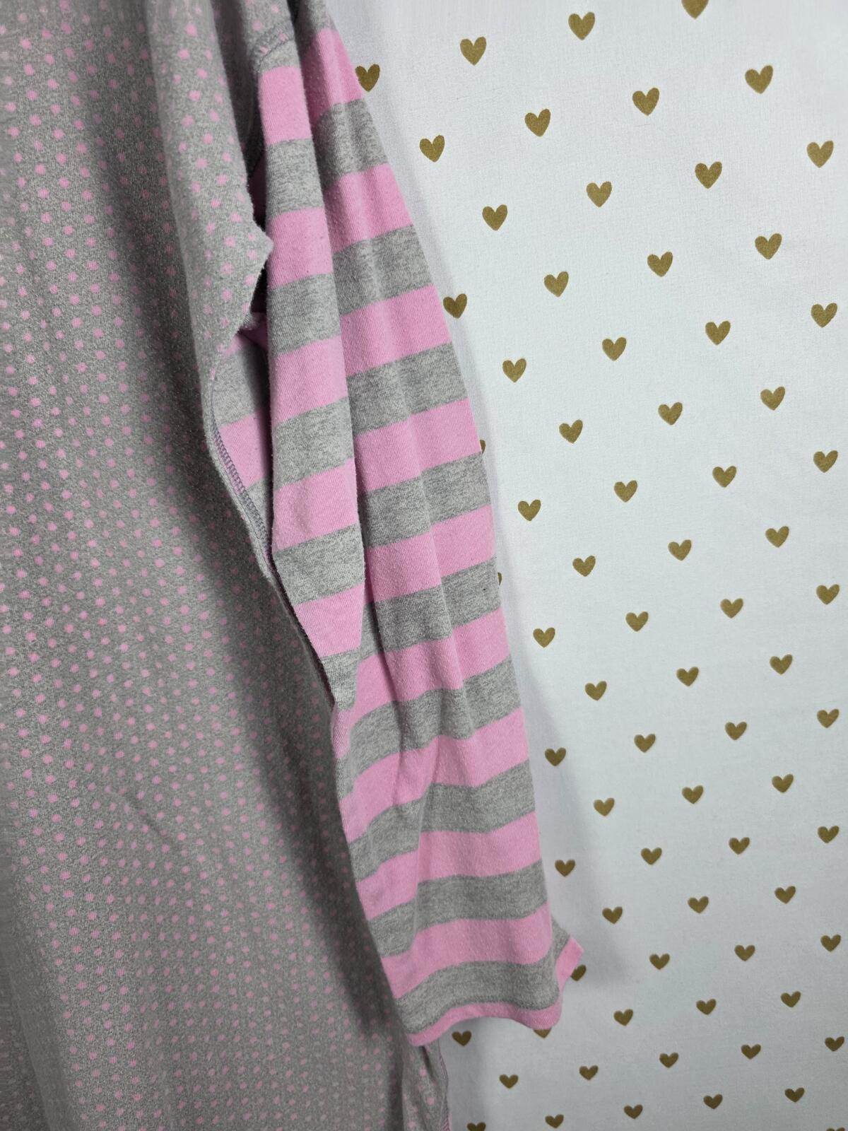 Victorias Secret Striped Super Soft Nightgown Sleep Dress Nightie LARGE