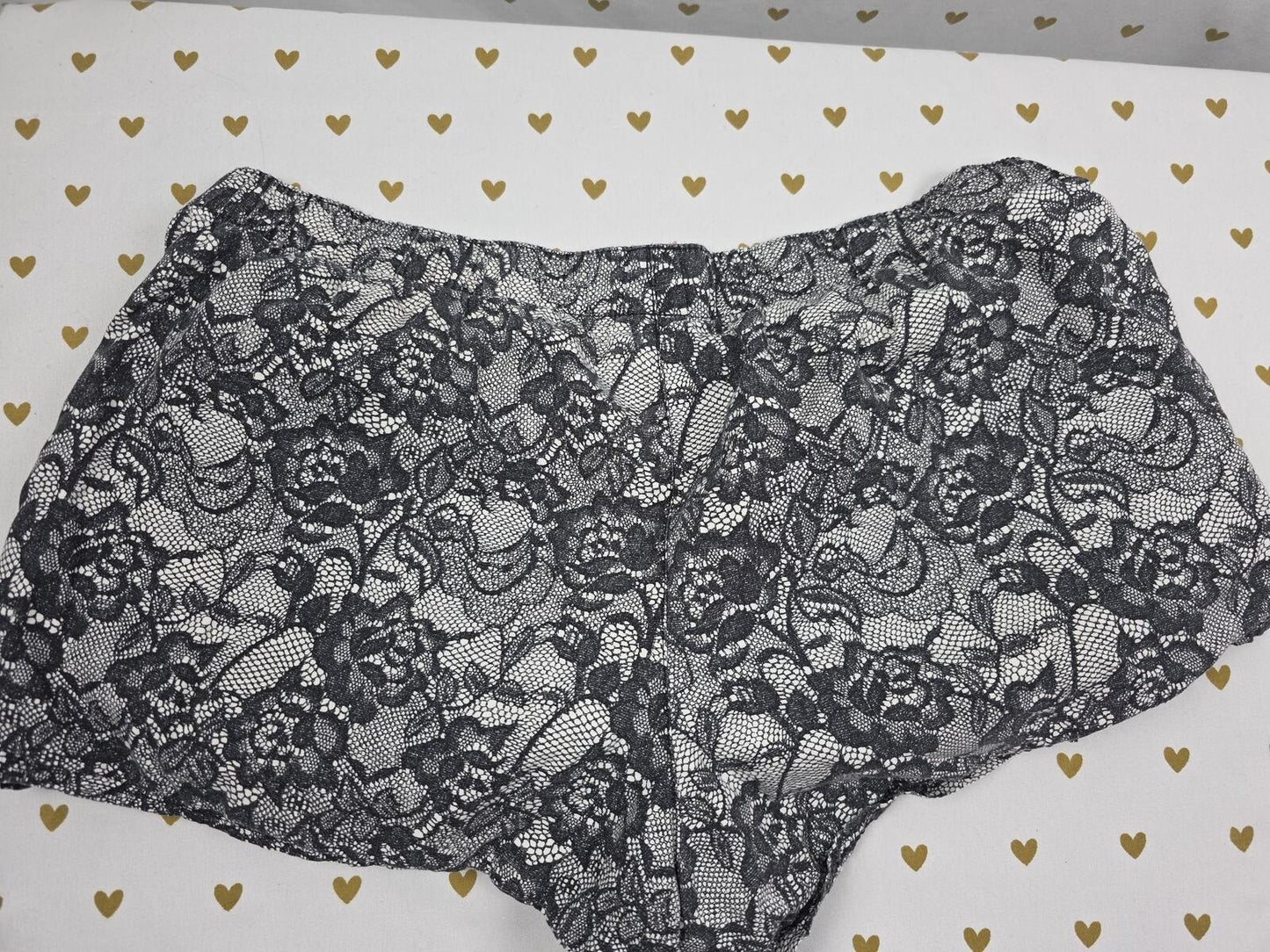 Victorias Secret PINK Lace Design Vintage Sleep Shorts Boxers Pajama Bottoms XS